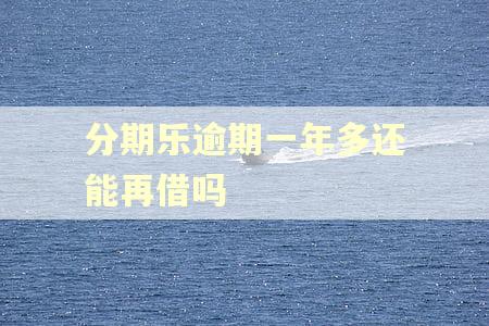 分期乐逾期一年多还能再借吗