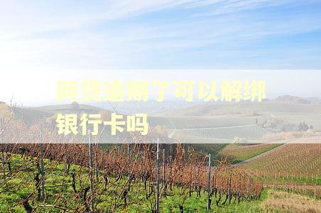 网贷逾期了可以解绑银行卡吗