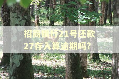 招商银行21号还款27存入算逾期吗?