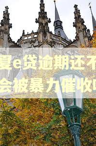 华夏e贷逾期还不上了会被暴力催收吗