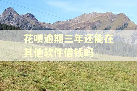 花呗逾期三年还能在其他软件借钱吗 花呗逾期三年还能在其他软件借钱吗
