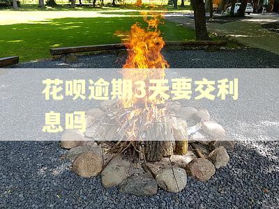 花呗逾期3天要交利息吗