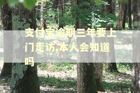 支付宝逾期三年要上门走访,本人会知道吗