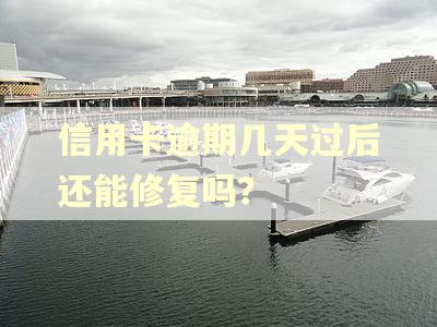 信用卡逾期几天过后还能修复吗？