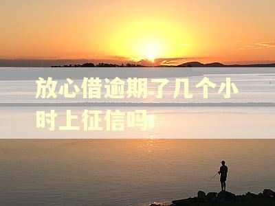 放心借逾期了几个小时上征信吗