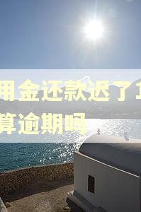备用金还款迟了1小时算逾期吗