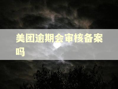 美团逾期会审核备案吗 美团逾期会审核备案吗