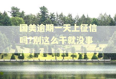 国美逾期一天上征信吗?别这么干就没事!