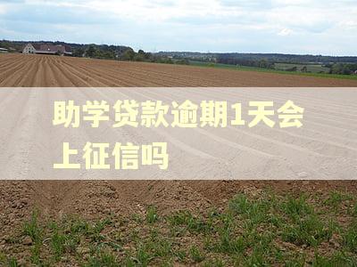 助学贷款逾期1天会上征信吗