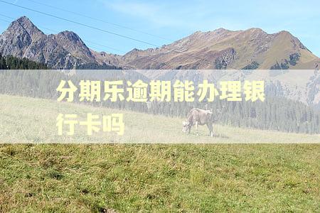 分期乐逾期能办理银行卡吗