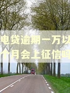 闪电贷逾期一万以下一个月会上征信吗