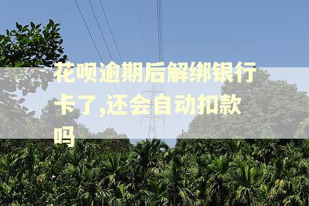 花呗逾期后解绑银行卡了,还会自动扣款吗