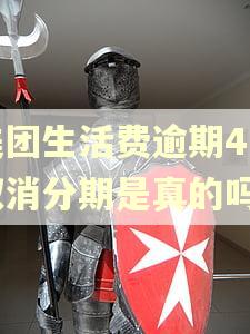 美团生活费逾期4天取消分期是真的吗
