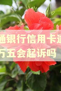 交通银行信用卡逾期一万五会起诉吗