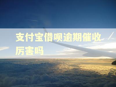 支付宝借呗逾期催收厉害吗