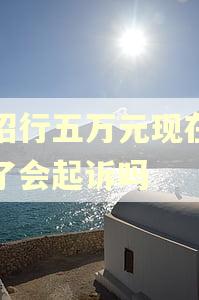 欠招行五万元现在逾期了会起诉吗