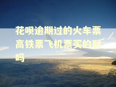 花呗逾期过的火车票高铁票飞机票买的到吗 花呗逾期过的火车票高铁票飞机票买的到吗