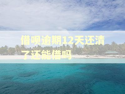 借呗逾期12天还清了还能借吗 借呗逾期12天还清了还能借吗