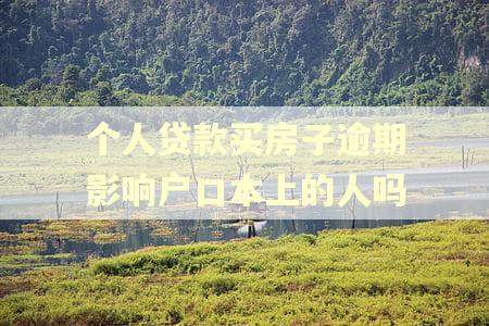 个人贷款买房子逾期影响户口本上的人吗