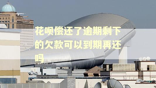 花呗偿还了逾期剩下的欠款可以到期再还吗