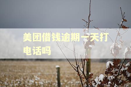 美团借钱逾期一天打电话吗